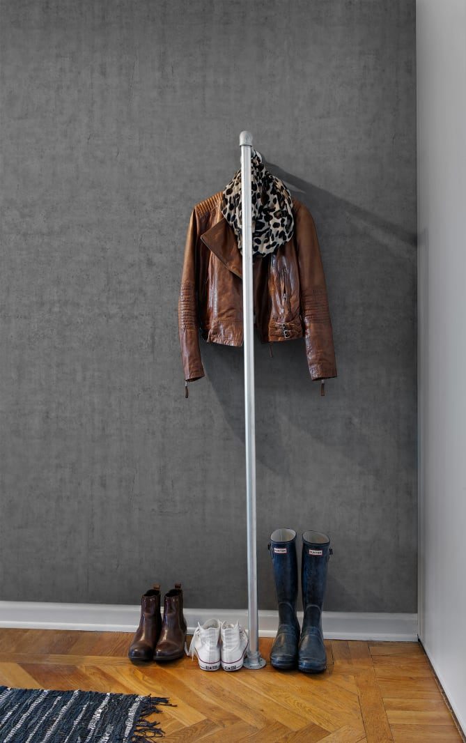 Plain Concrete, Dark Grey, Rebel Walls 3