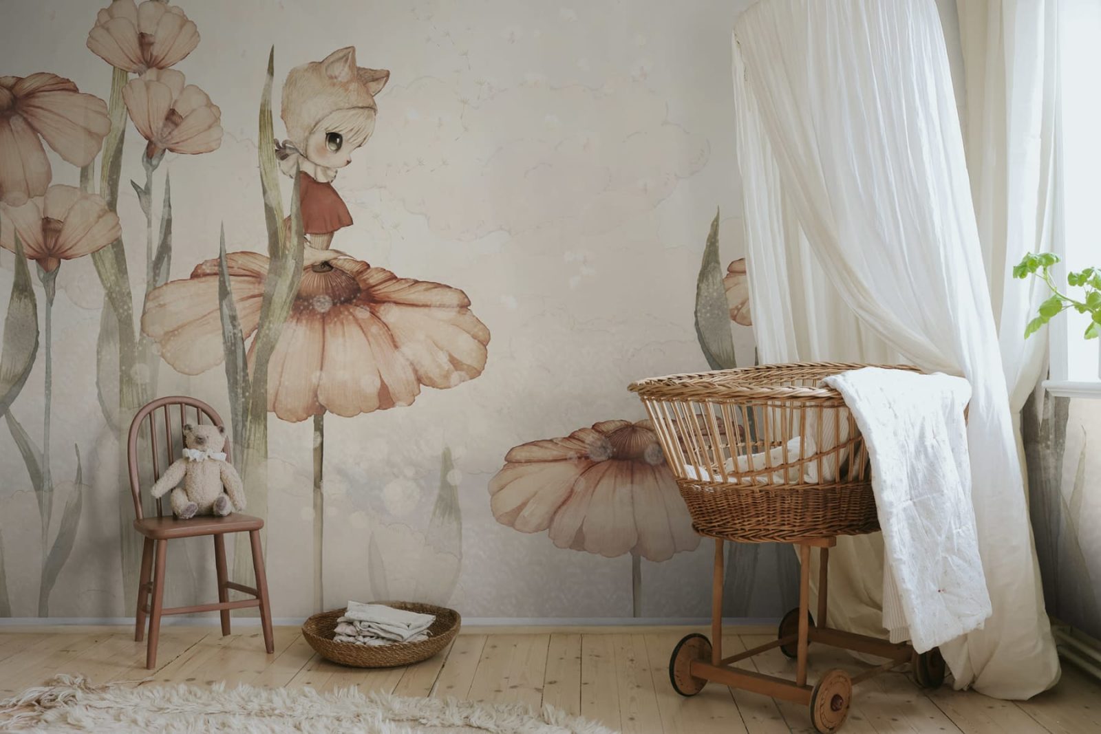 Bloomy Fields of Marion, Off White, Rebel Walls 3