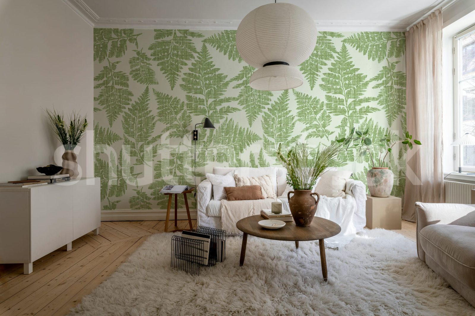 Fern Print, Green, Rebel Walls 3