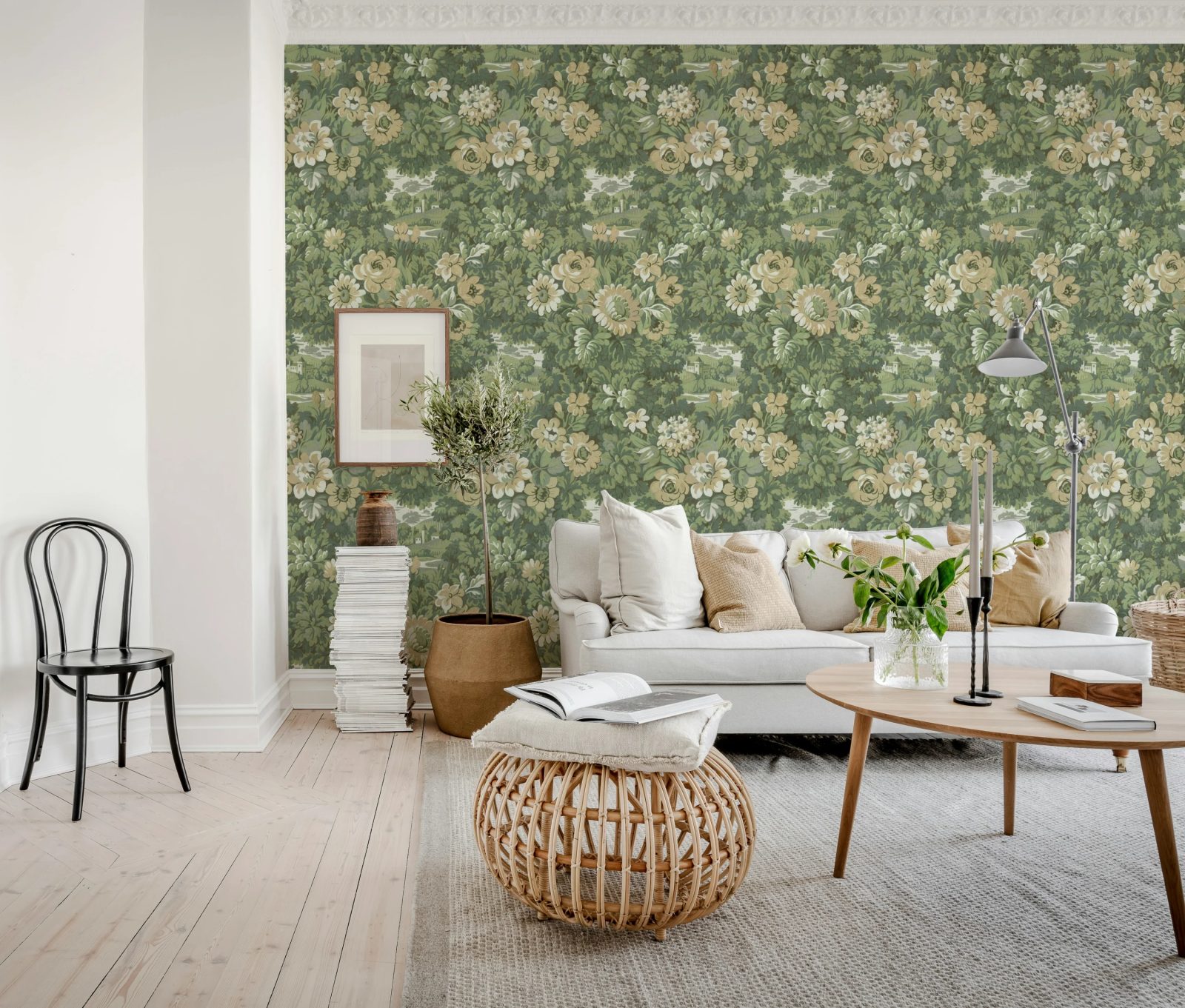 Botanical Manor, Peach, Rebel Walls 3