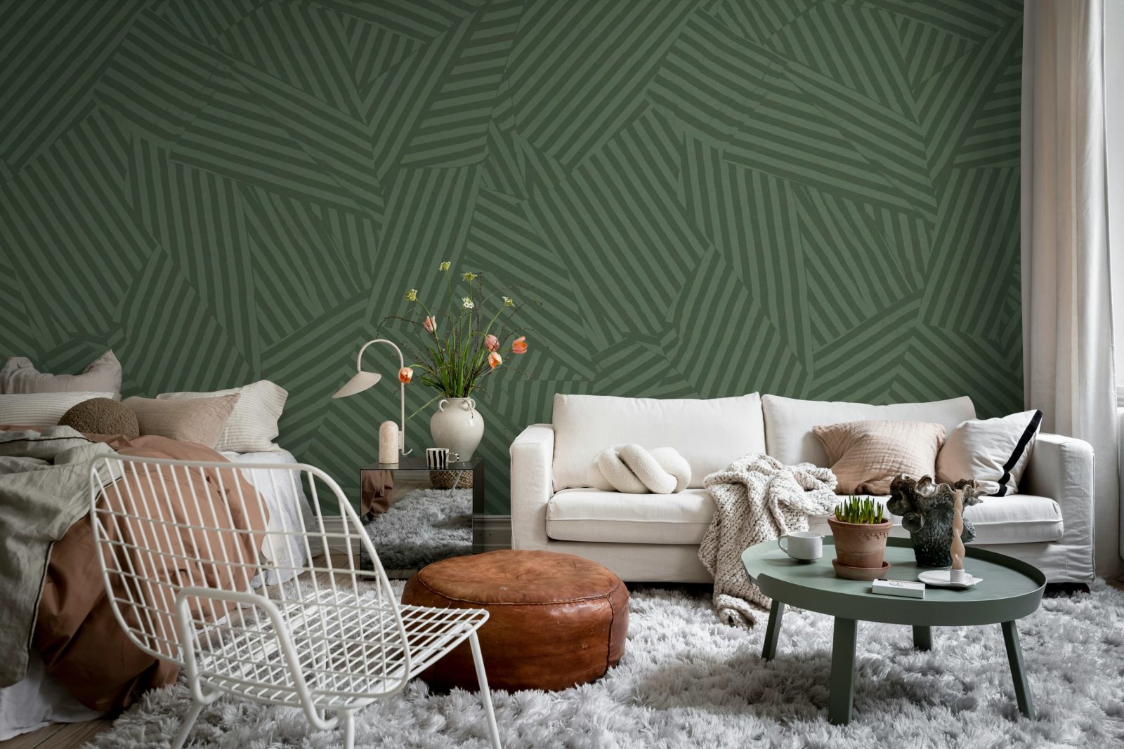 Abstract Weave, Green, Rebel Walls 2