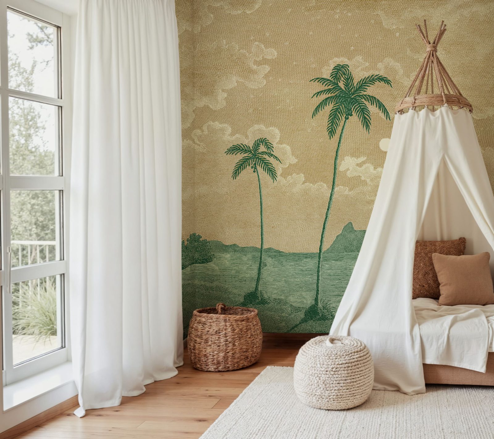 Palm Beach, Yellow, Rebel Walls 3