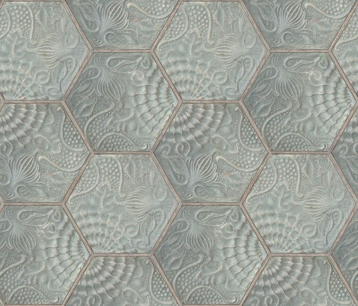 personalizabil Hexagon Tiles, Jade, Rebel Walls, 5 mp / rola