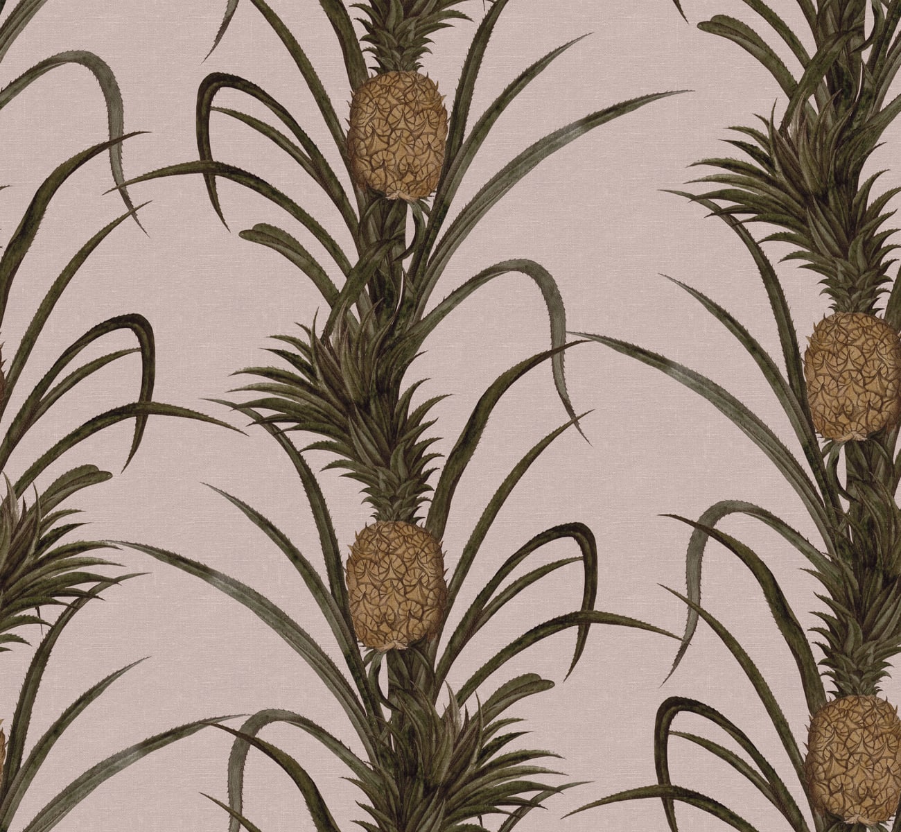 Pineapple, Soft Pink, Rebel Walls