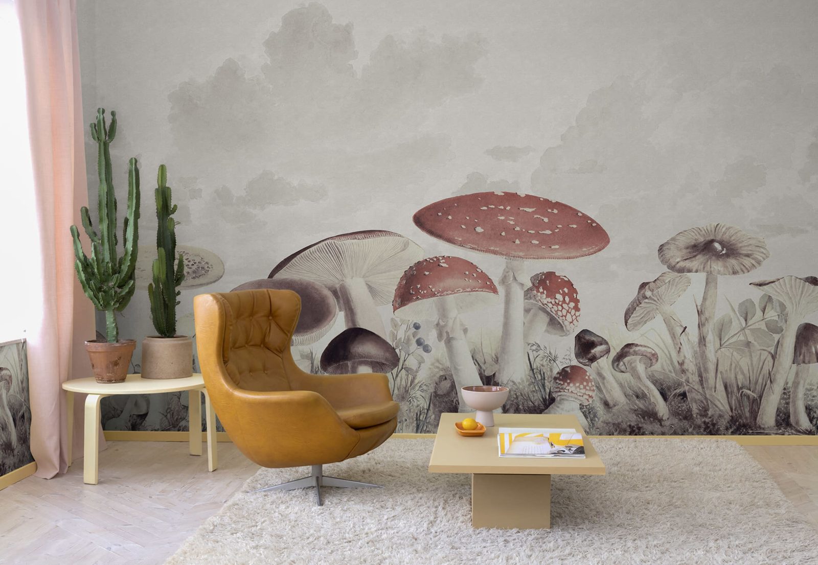 Mushrooms, Vintage, Rebel Walls 2