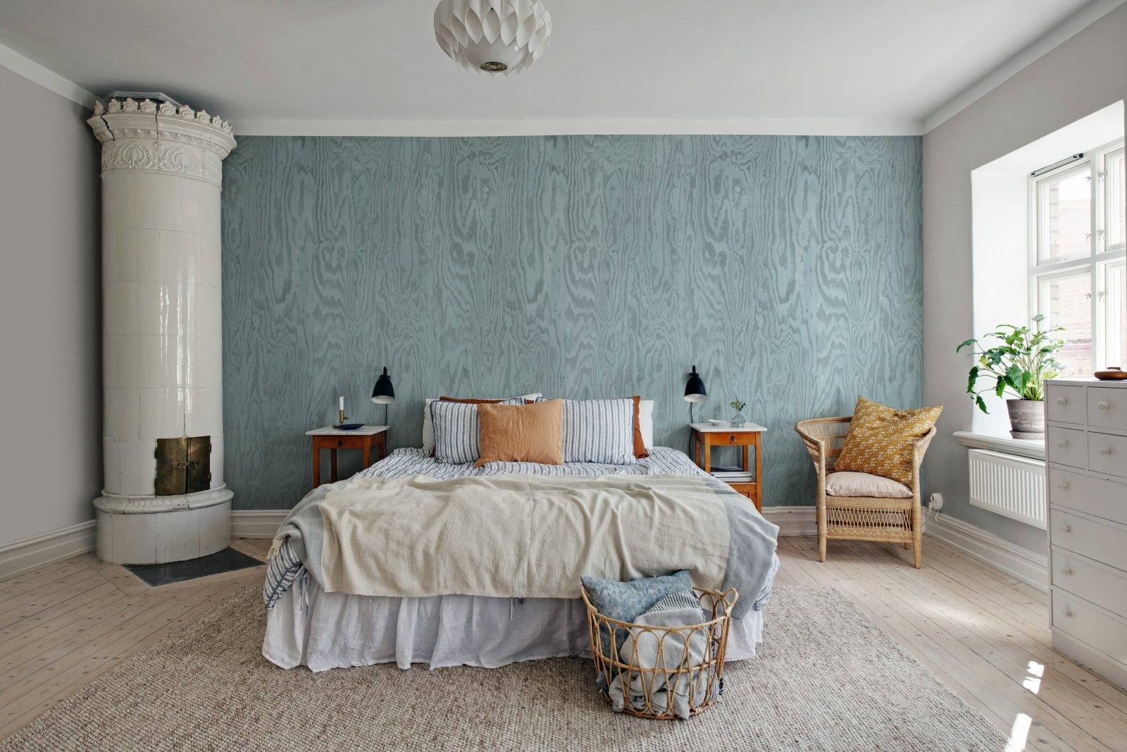 Wood Shades, Blue, Rebel Walls 2