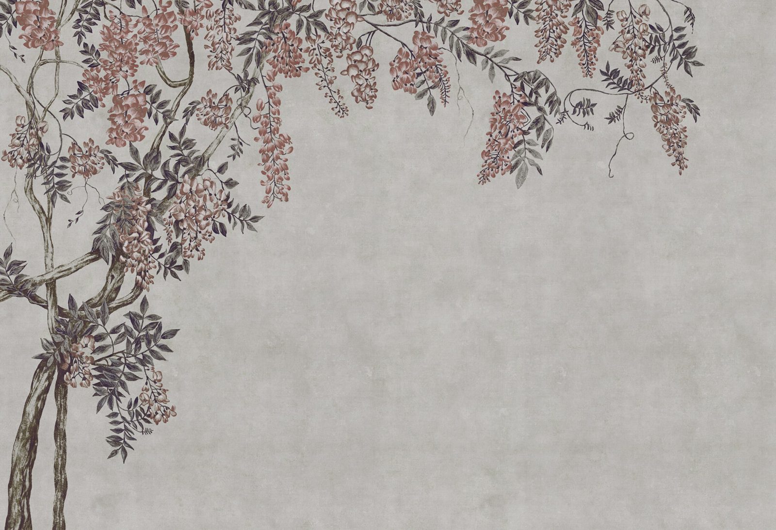 Wisteria Garden, Gray, Rebel Walls