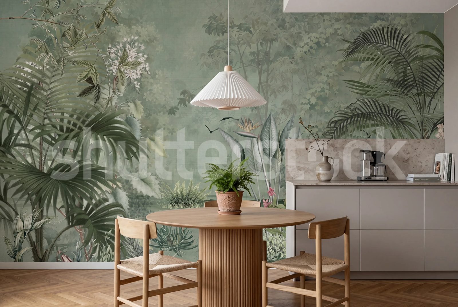 Tropical Garden, Green, Rebel Walls 2