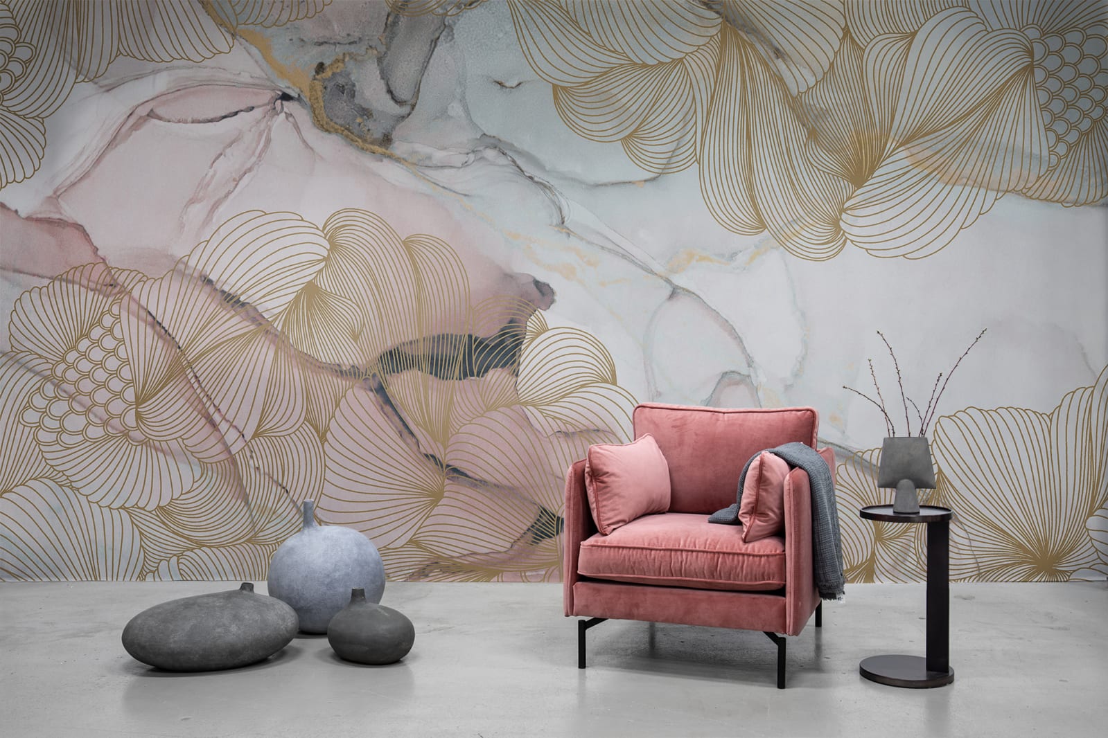 Opulence, Pink Marble, Rebel Walls 2