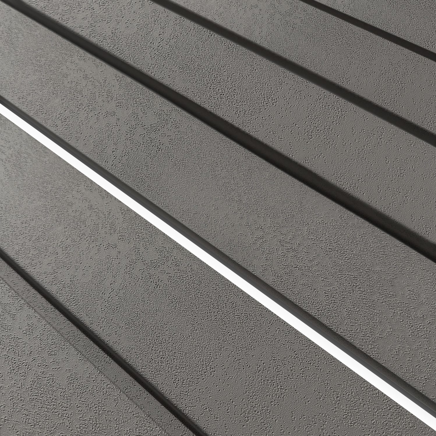 Riflaj decorativ Roca, Stormy Grey, 270x25cm, Lamelio 3