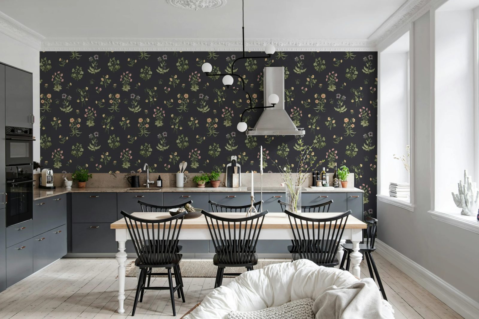 Timeless Flora, Dark Blue, Rebel Walls 3