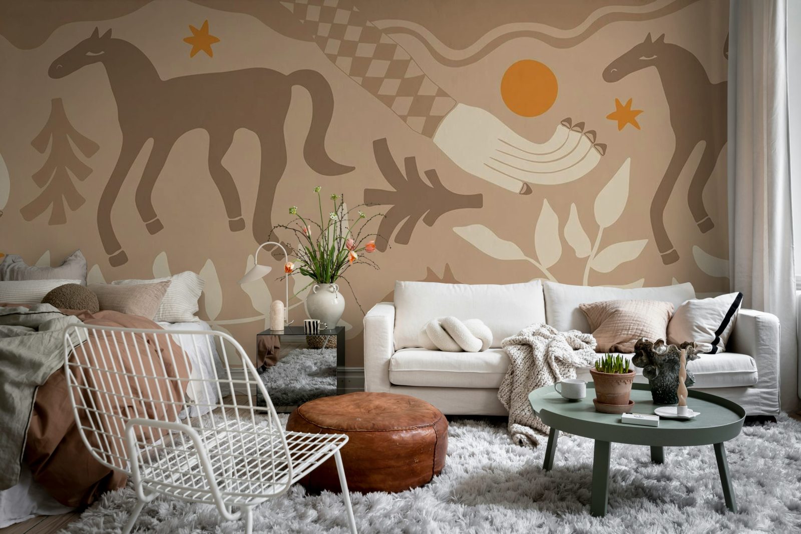 Emmas Horses, Brown, Rebel Walls 2
