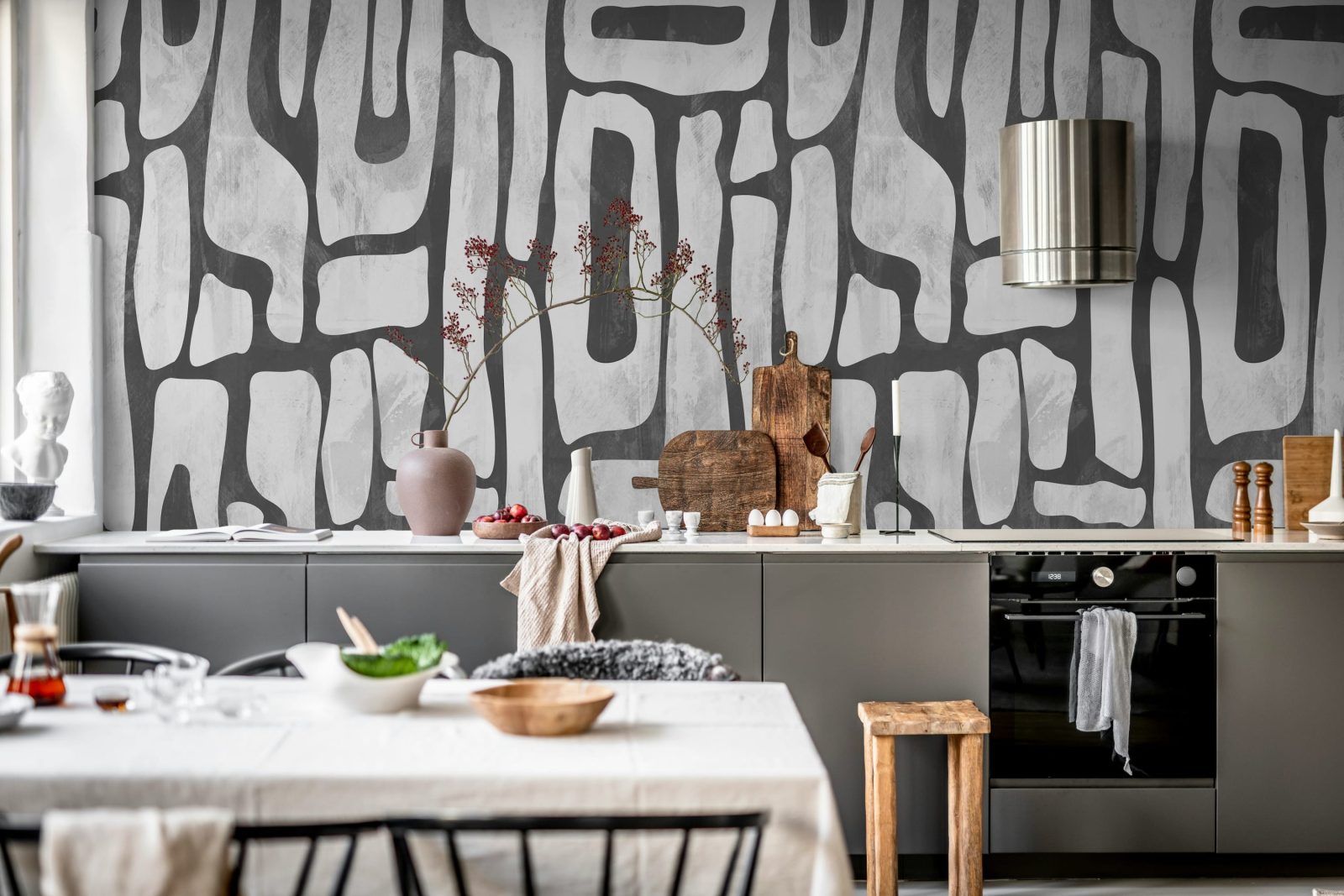 Aesthetic Shapes, Gray, Rebel Walls 3