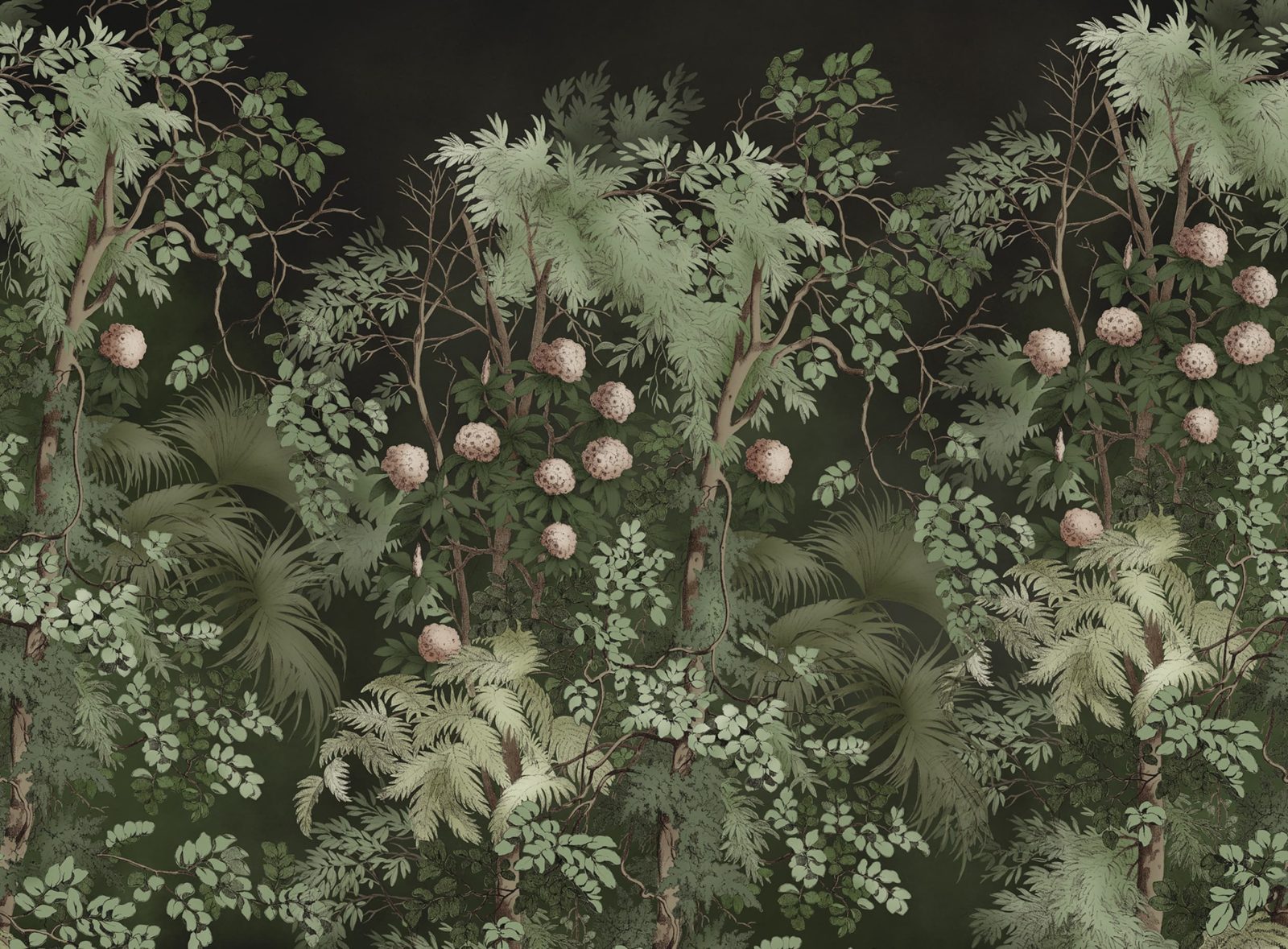Tropical Bush, Dark Green, Rebel Walls