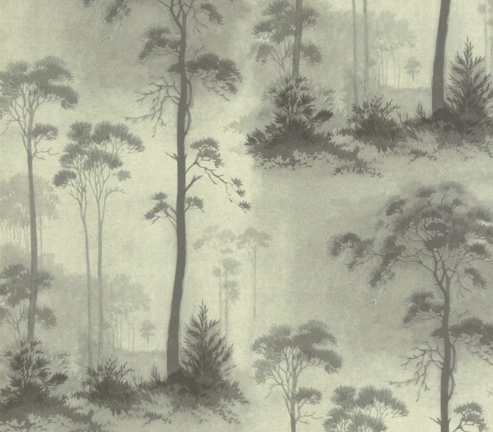 Prior Park, Grey Luxury Tree, 1838 Wallcoverings, 5.3mp / rola