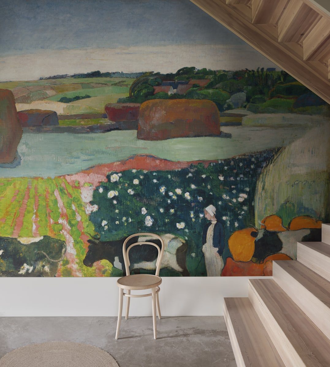 Haystacks in Brittany by Gauguin, Rebel Walls 3
