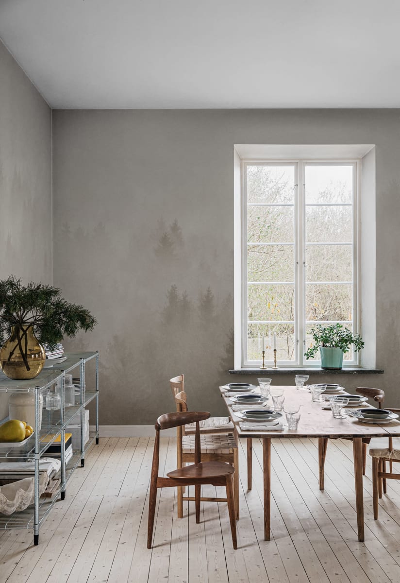 Cloudy Forest, Beige, Rebel Walls 3