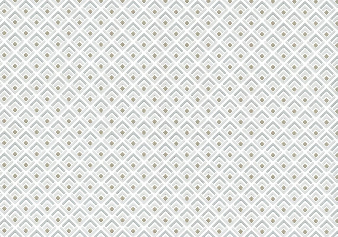 Gio, Denim Grey Luxury Geometric, 1838 Wallcoverings, 5.3mp / rola