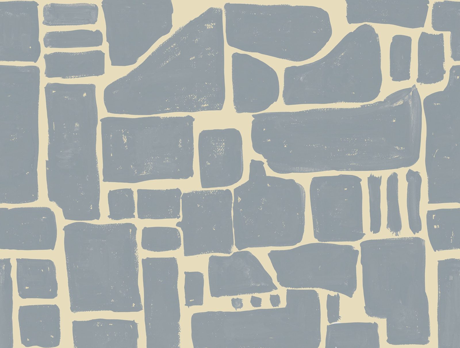 Block Print, Blue & Yellow, Rebel Walls