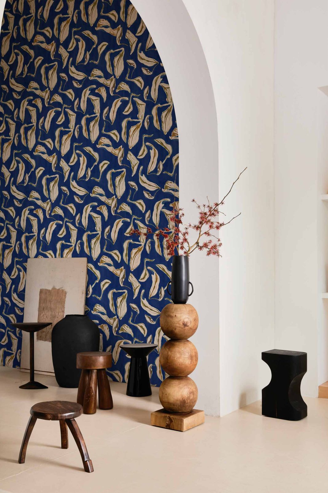 Moroccan Branches, Blue, Coordonne 5mp / rola 2
