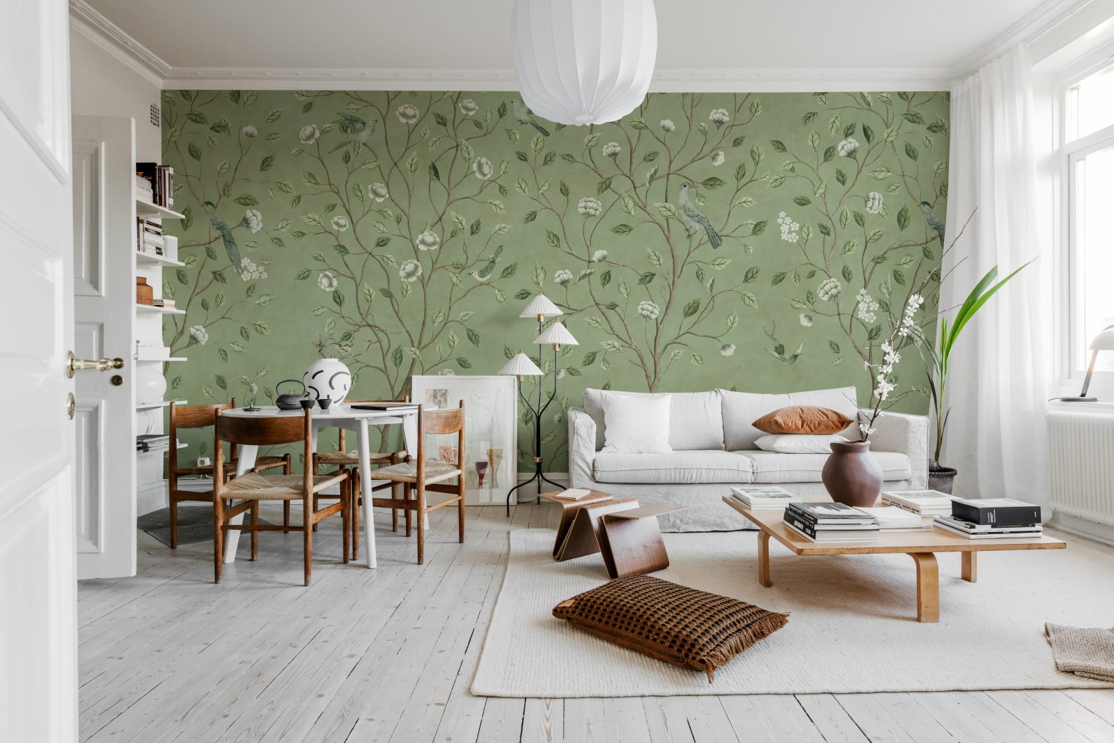 Chinoiserie Dream, Green, Rebel Walls 2