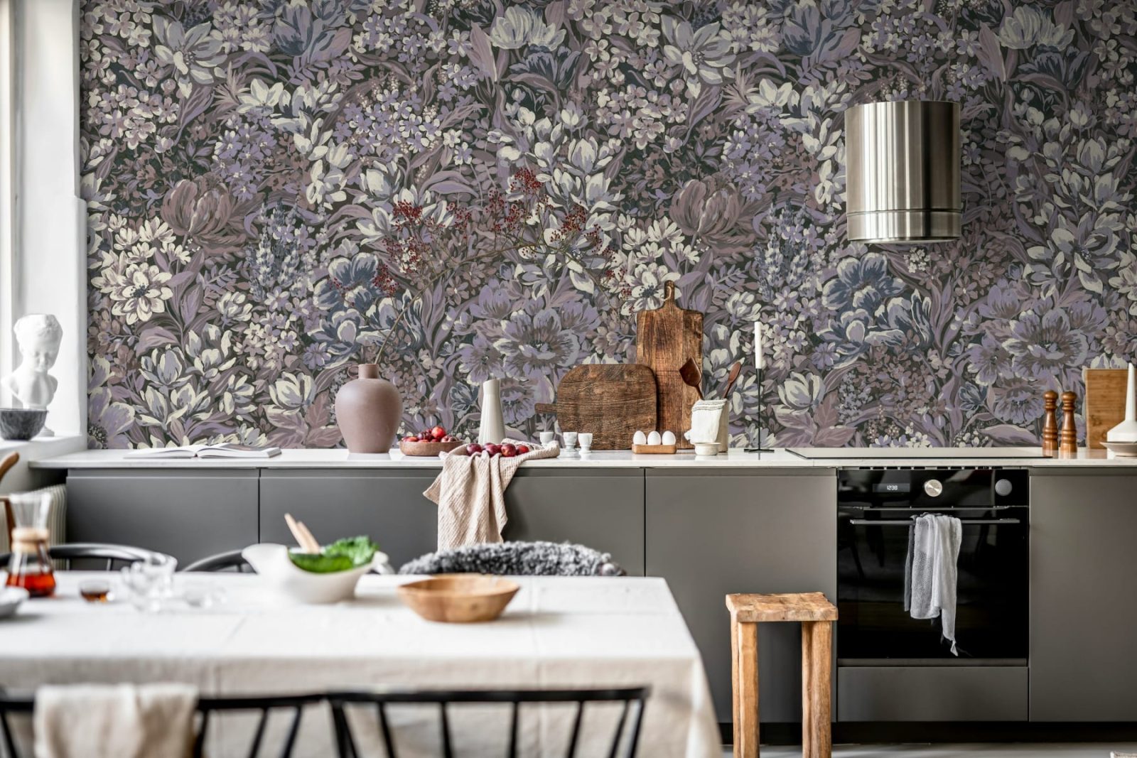 Floral Garden, Lilac, Rebel Walls 3