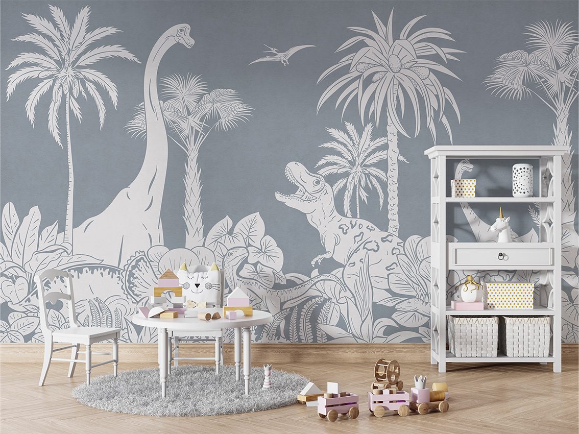Monochrome Dino - Blue, Kikki Belle 5
