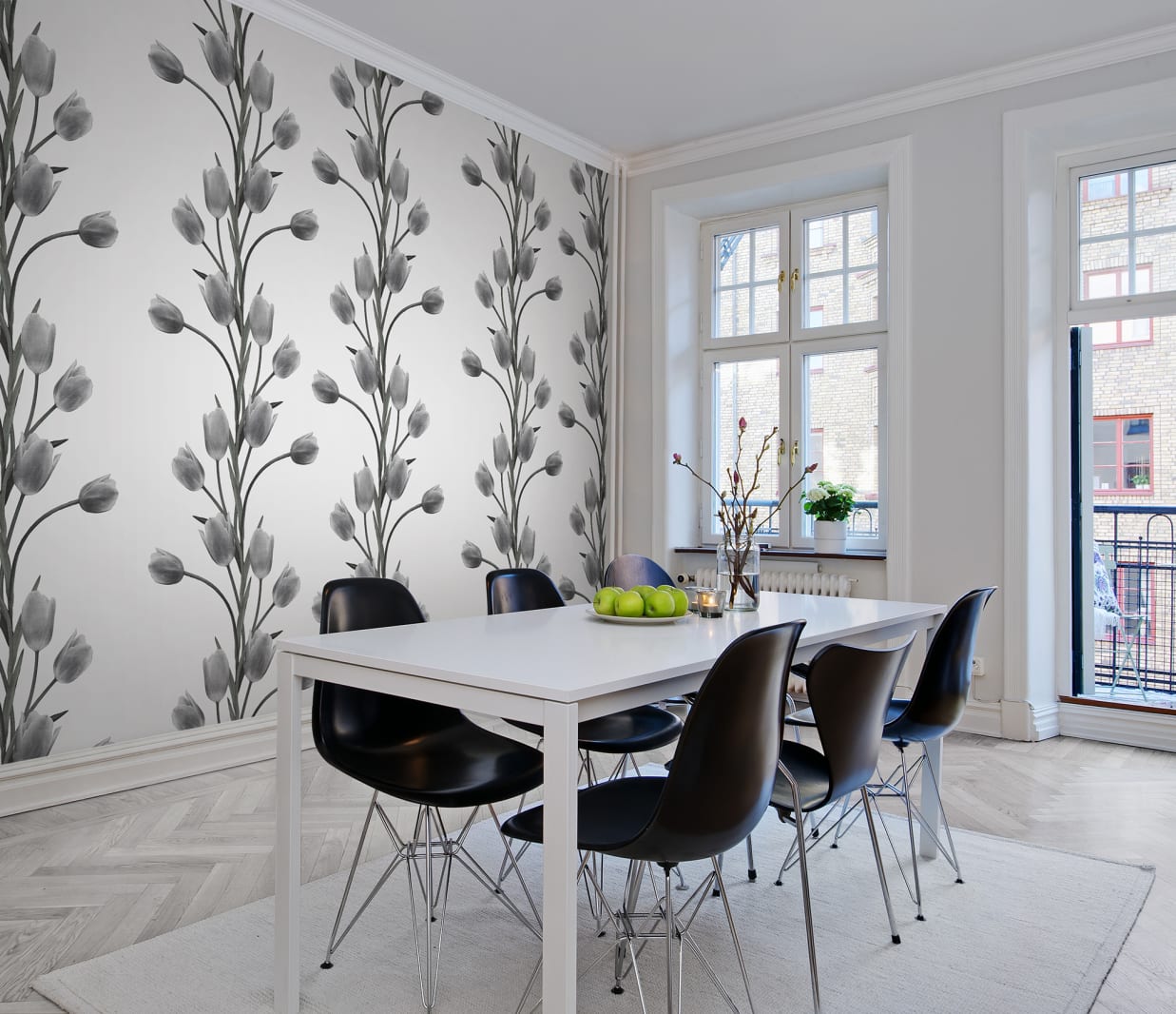 La Vie En Tulipe, White, Rebel Walls 2