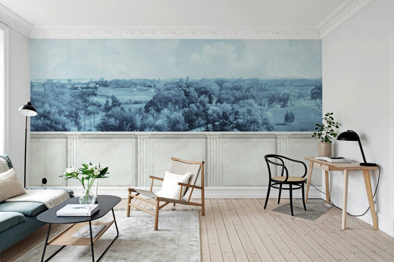 Panorama Views, Vintage Blue, Rebel Walls 2