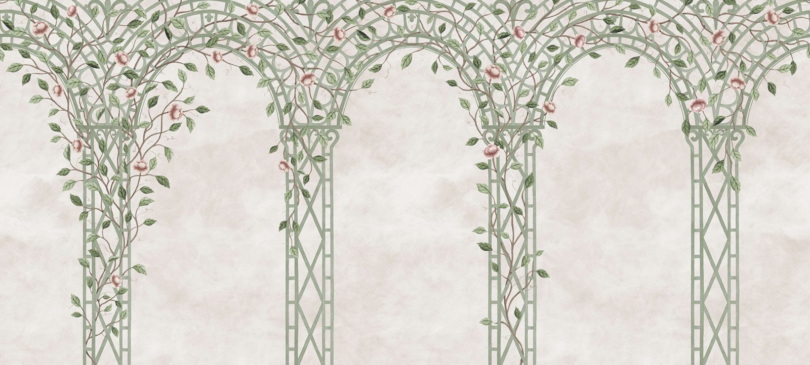 Poetic Trellis, Green, Rebel Walls