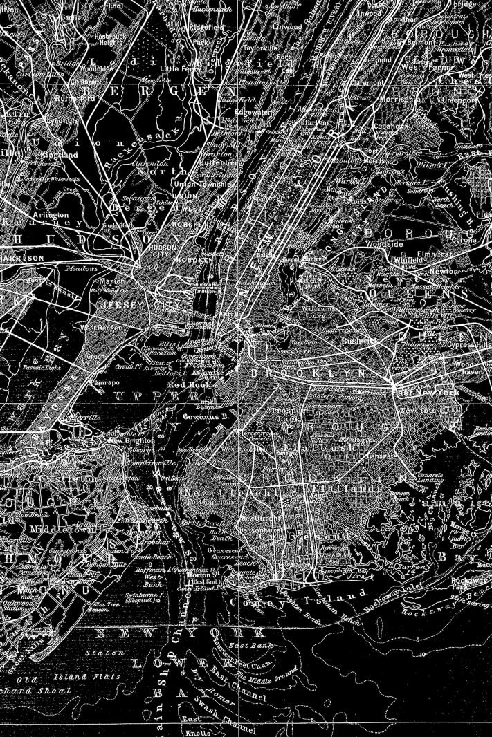 Map of NY, Rebel Walls