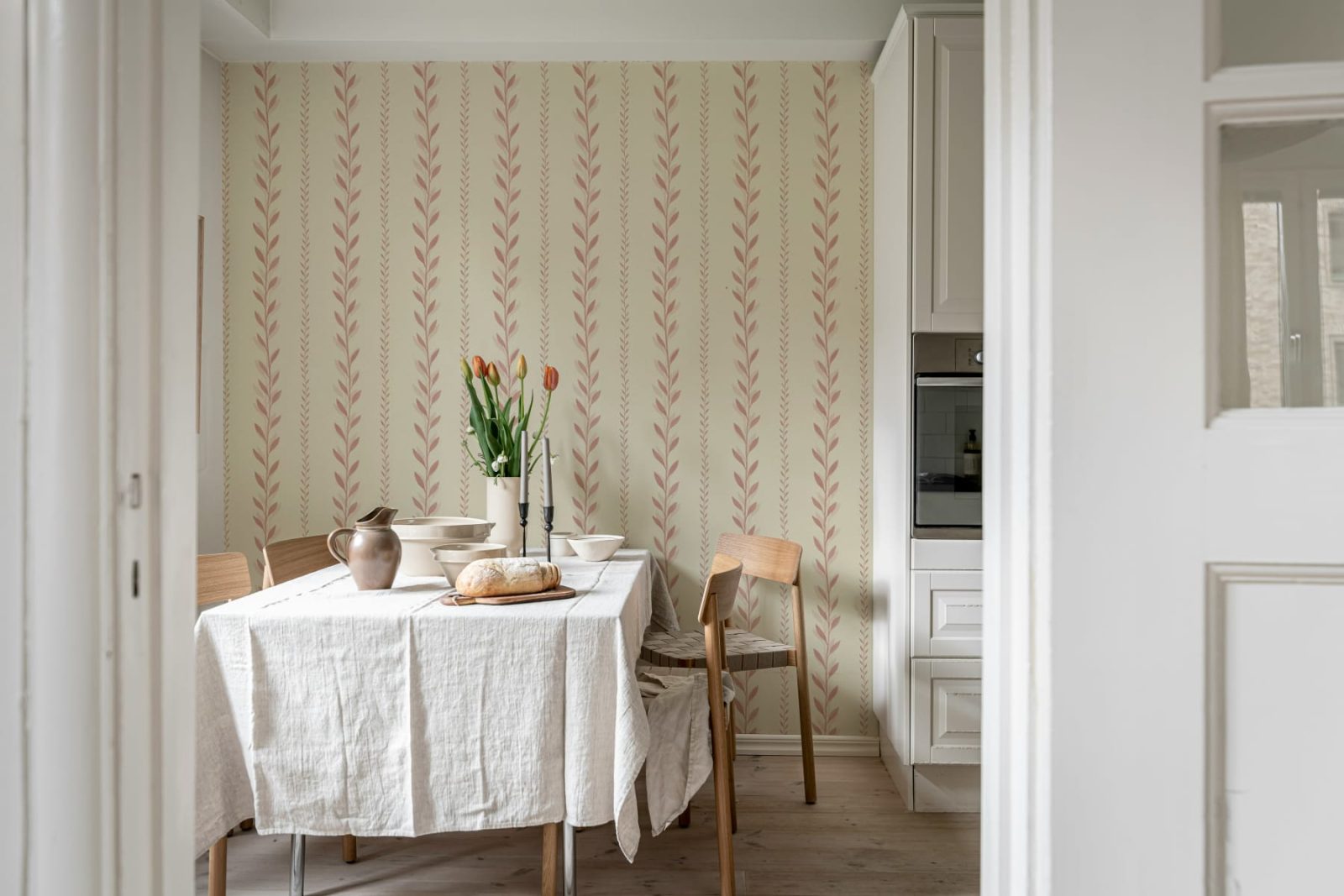 Bayleaf Stripe, Pink, Rebel Walls 3