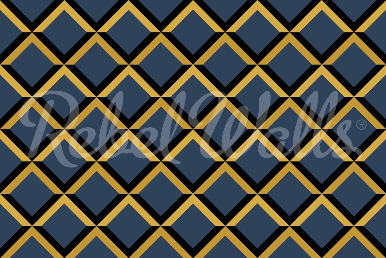 Lattice, Dark Blue, Rebel Walls