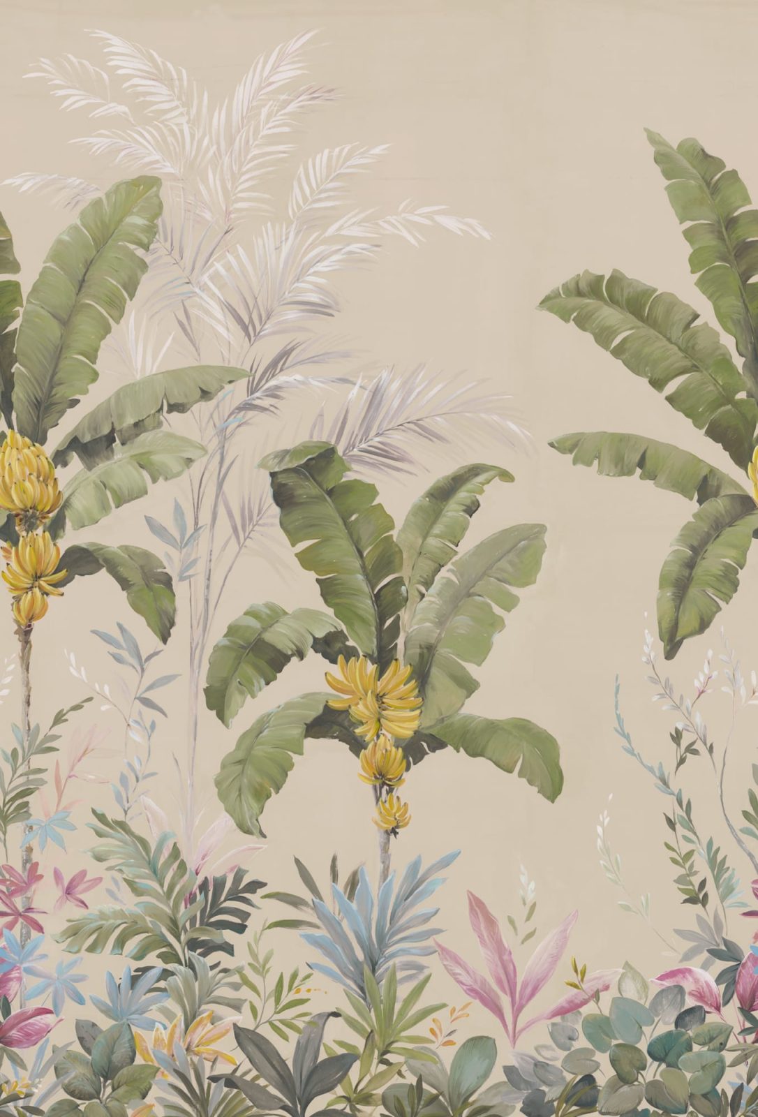 Banana Tree Jungle, Beige, Rebel Walls