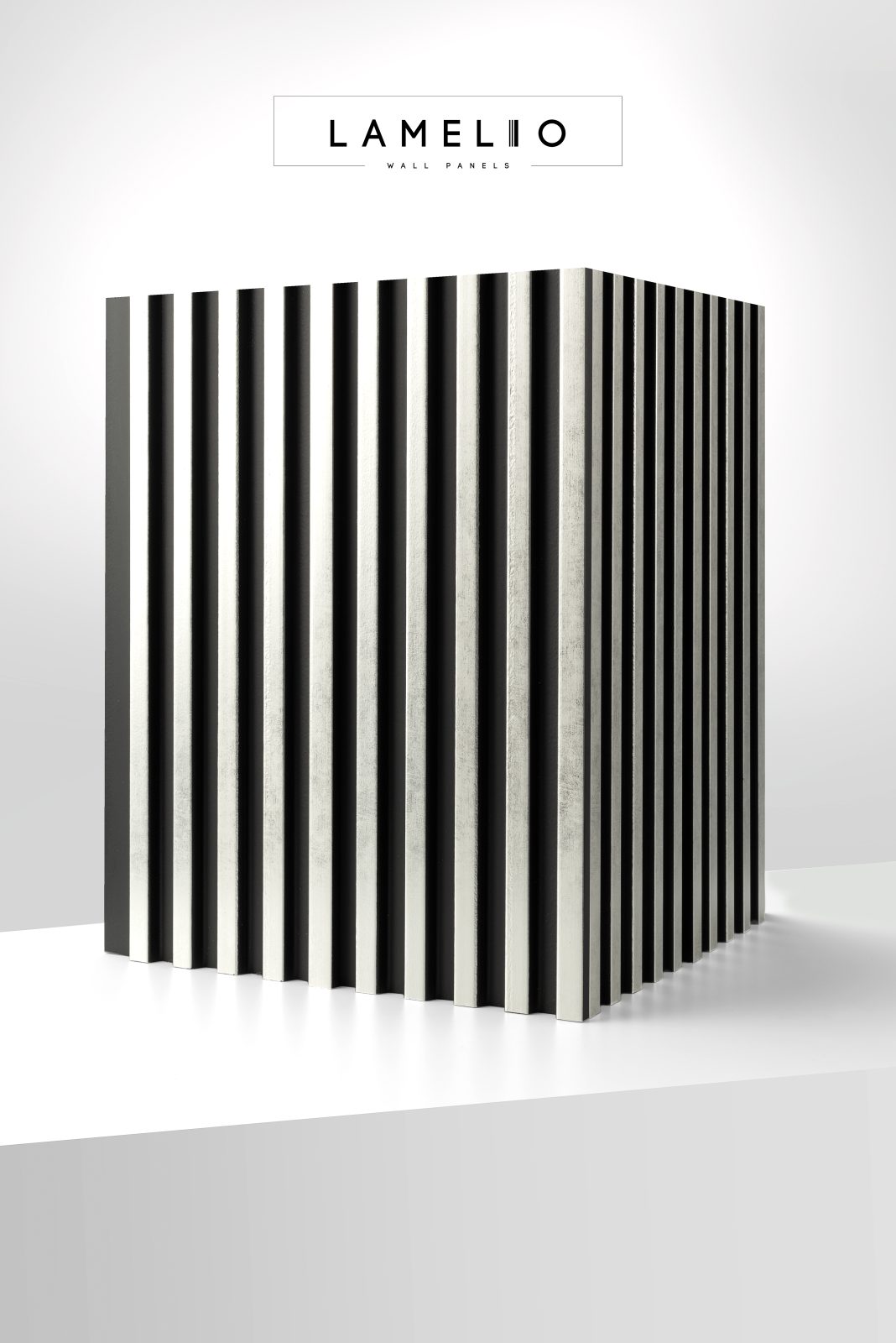 Riflaj decorativ 3D Asti, Silver, 270x12.2cm, Lamelio 4