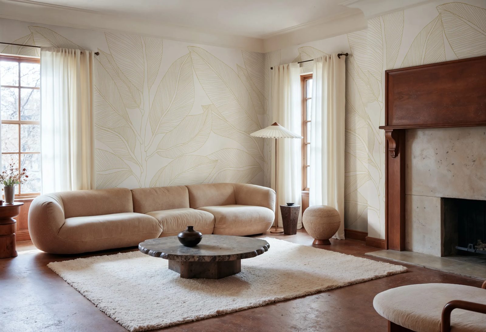 Ruby Lines, Beige, Rebel Walls 2