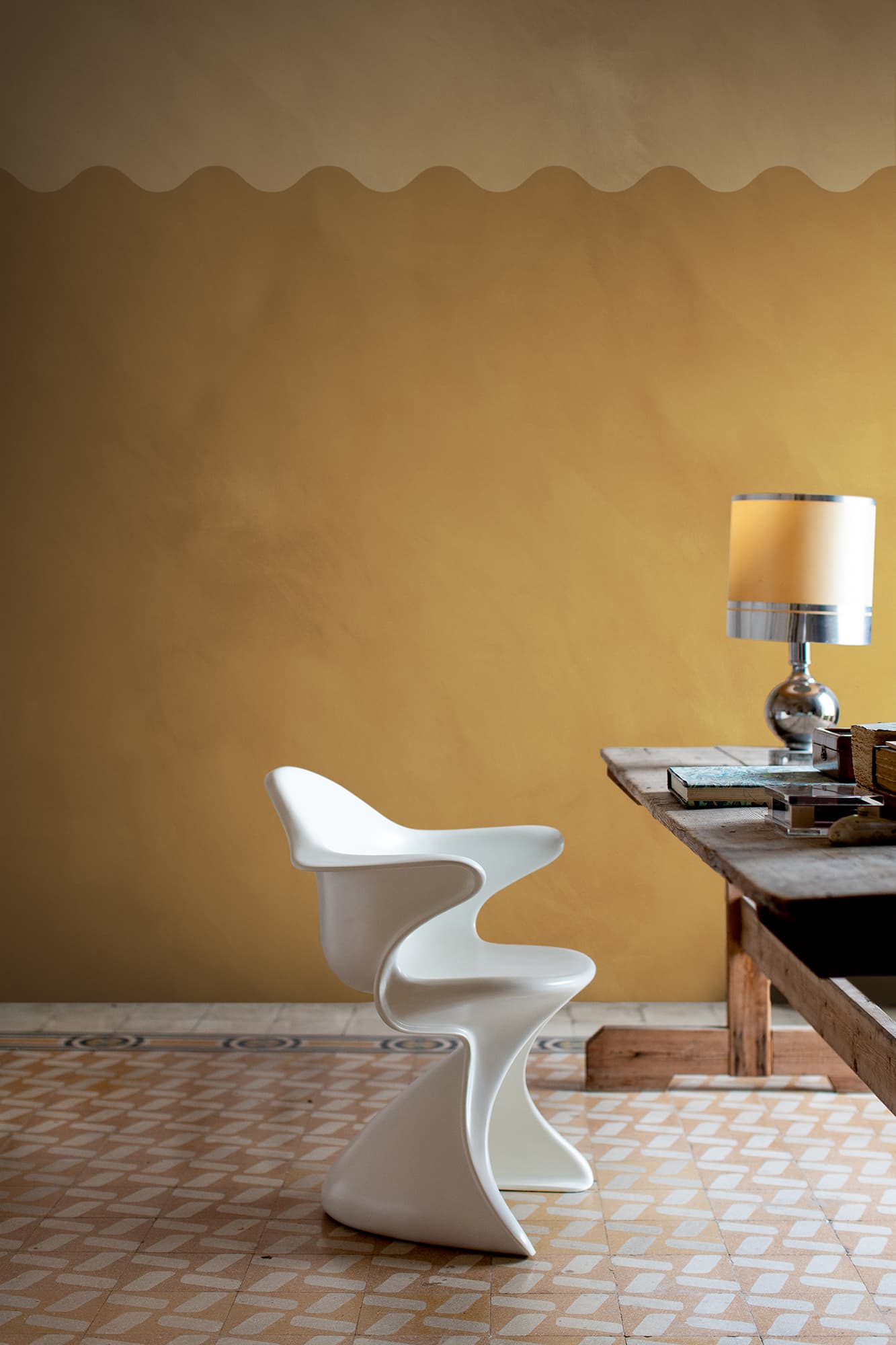 Wave Border, Yellow, Rebel Walls 2