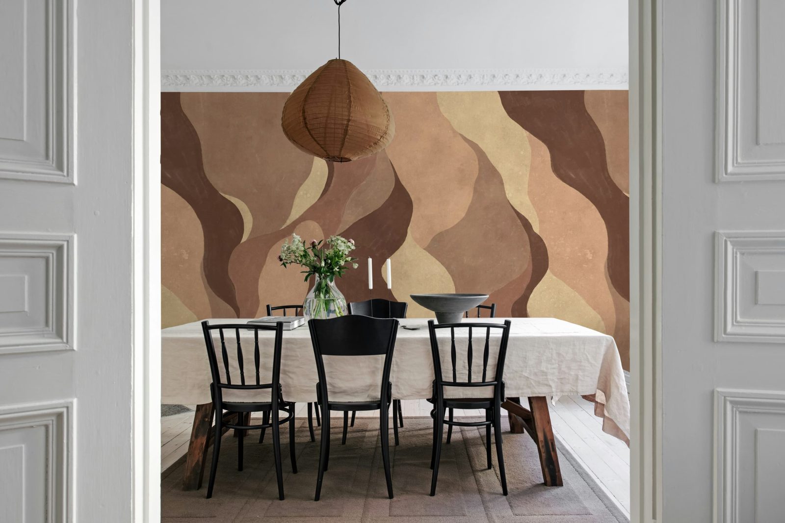 Flowing Forms, Burgundy, Rebel Walls 2