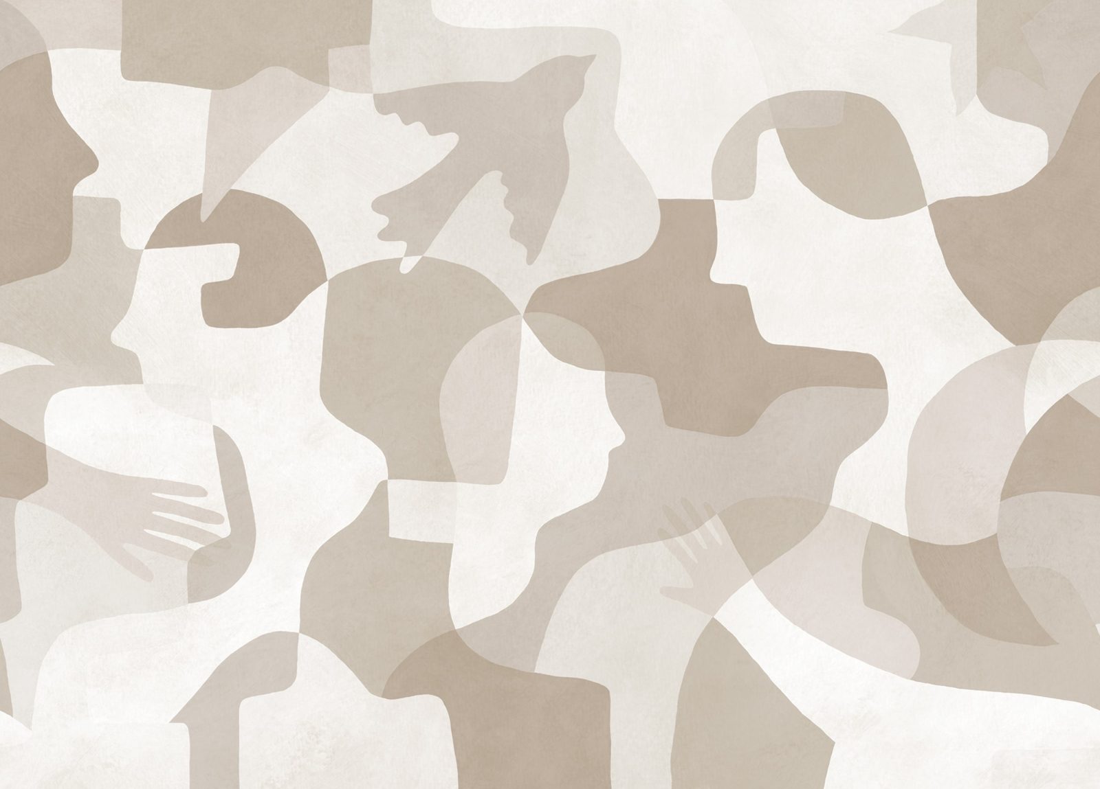 Silent Conversation, Beige, Rebel Walls