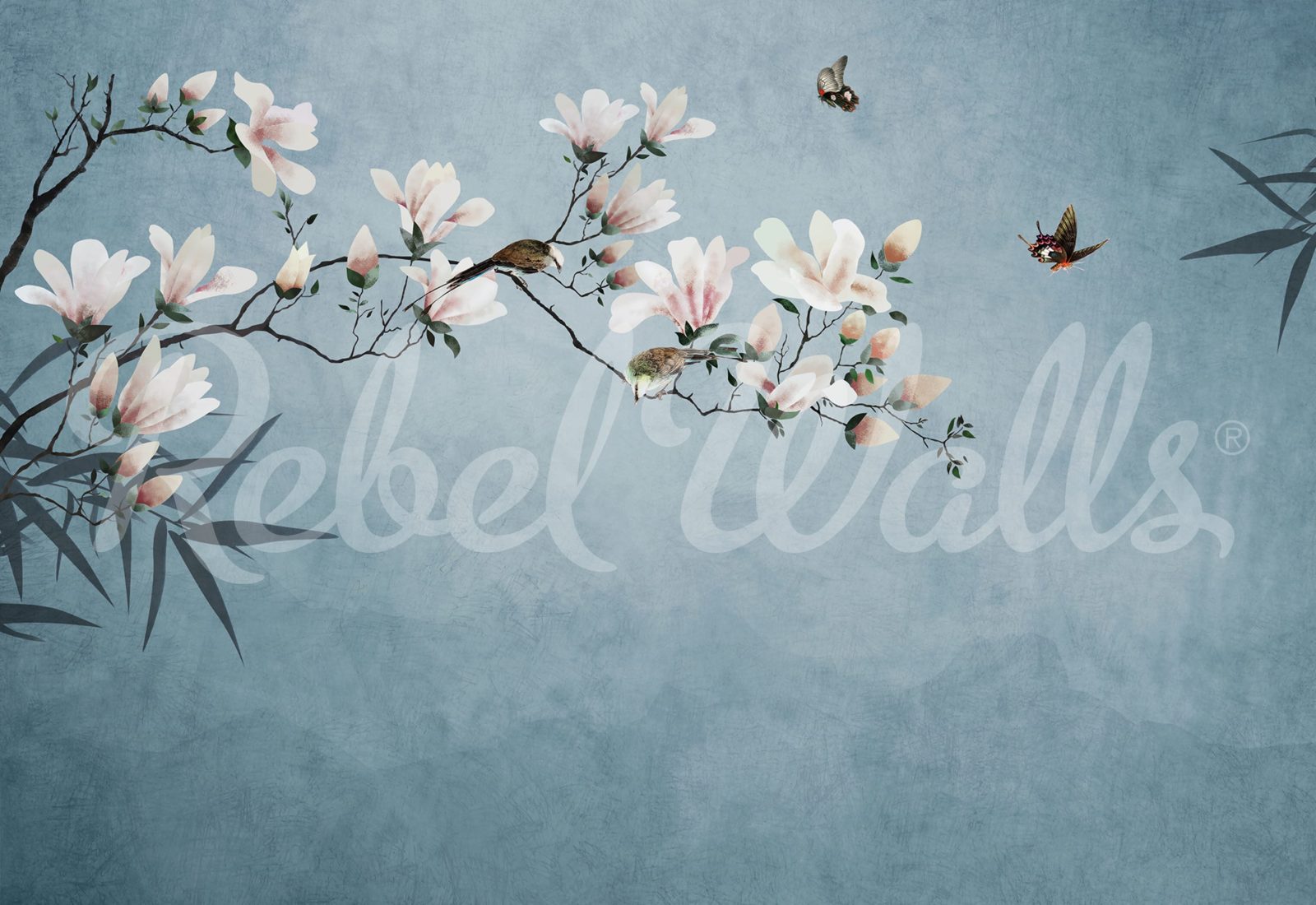 Bird Branch, Blue, Rebel Walls