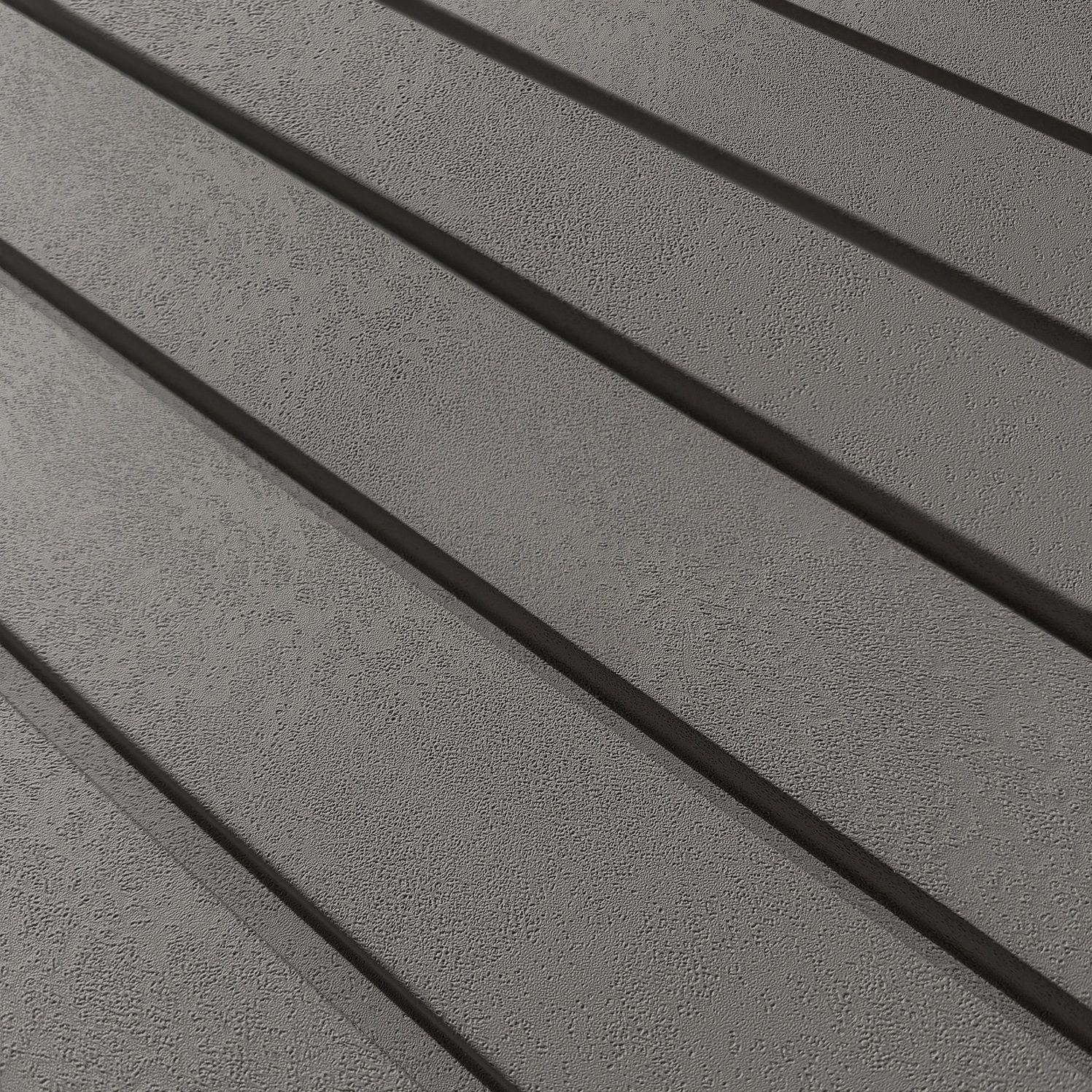 Profil stânga pentru riflaj decorativ Roca, Stormy Grey, 270x8.7cm, Lamelio