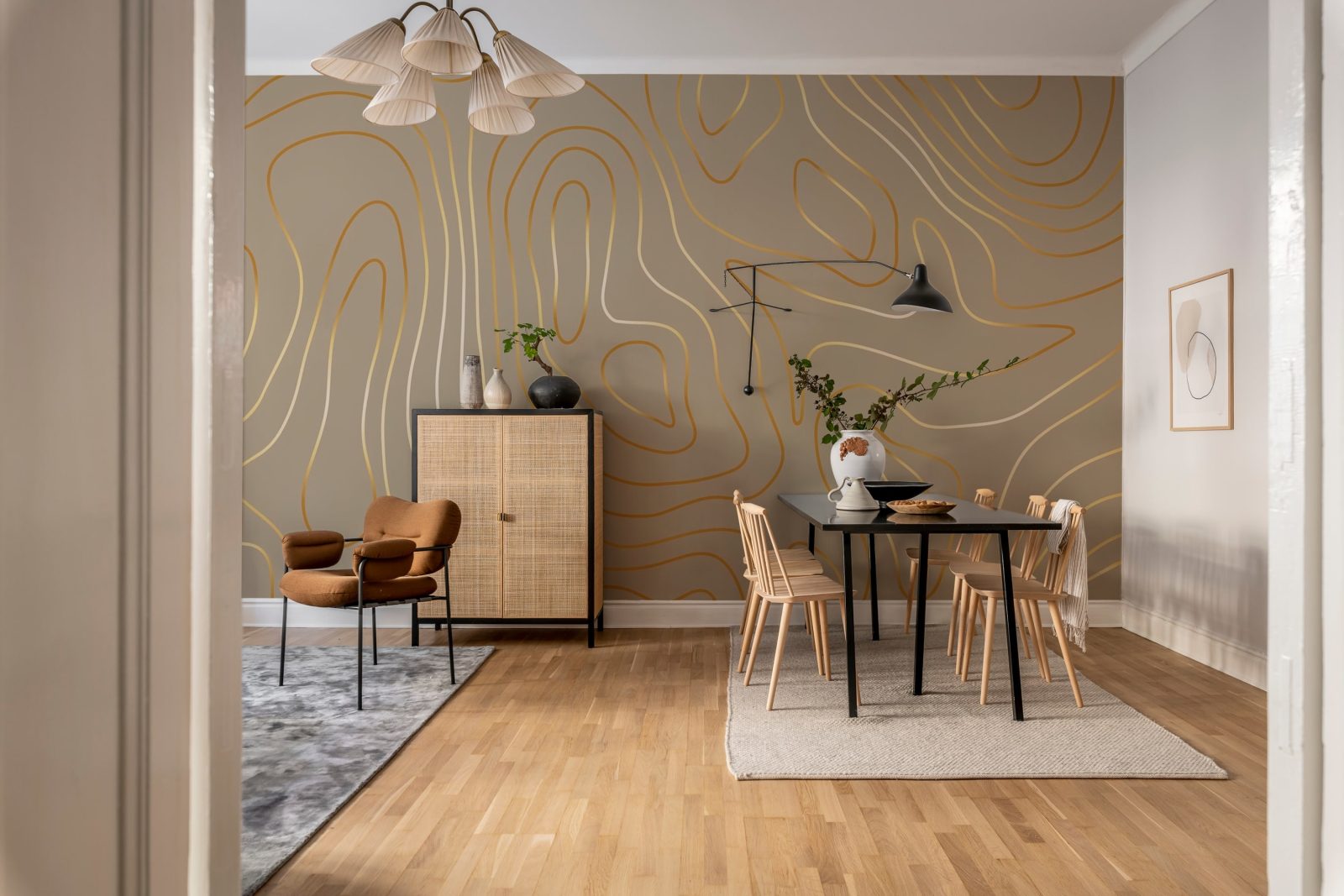 Topographic, Beige, Rebel Walls 3