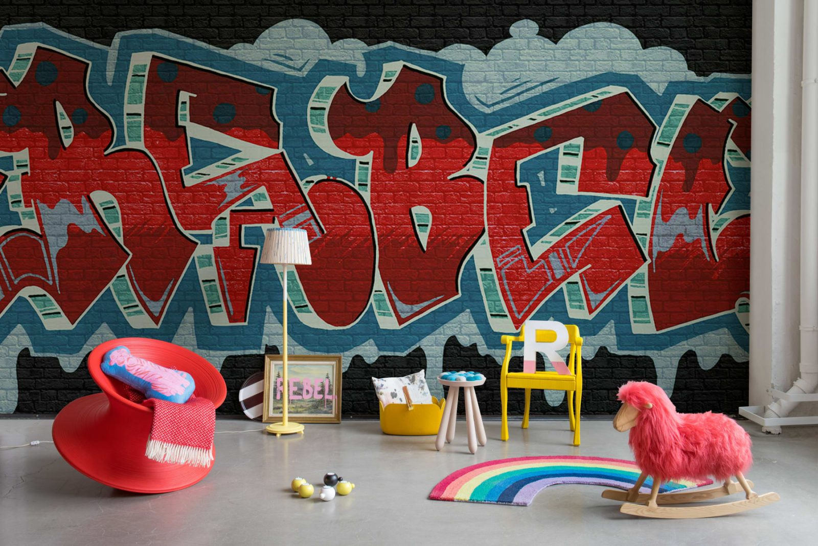 Rebel Graffiti, Red, Rebel Walls 3