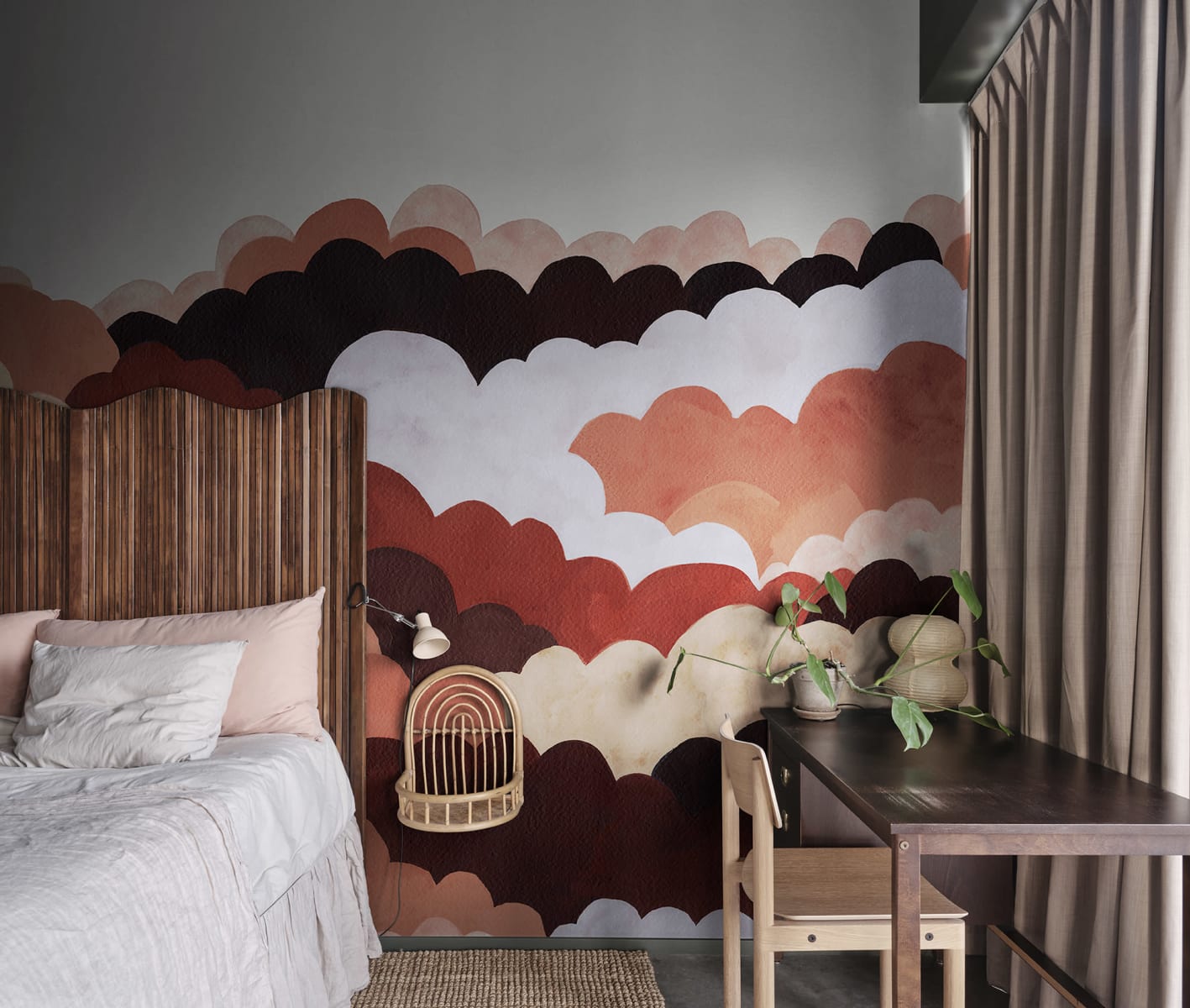 Fun Clouds, Red, Rebel Walls 2