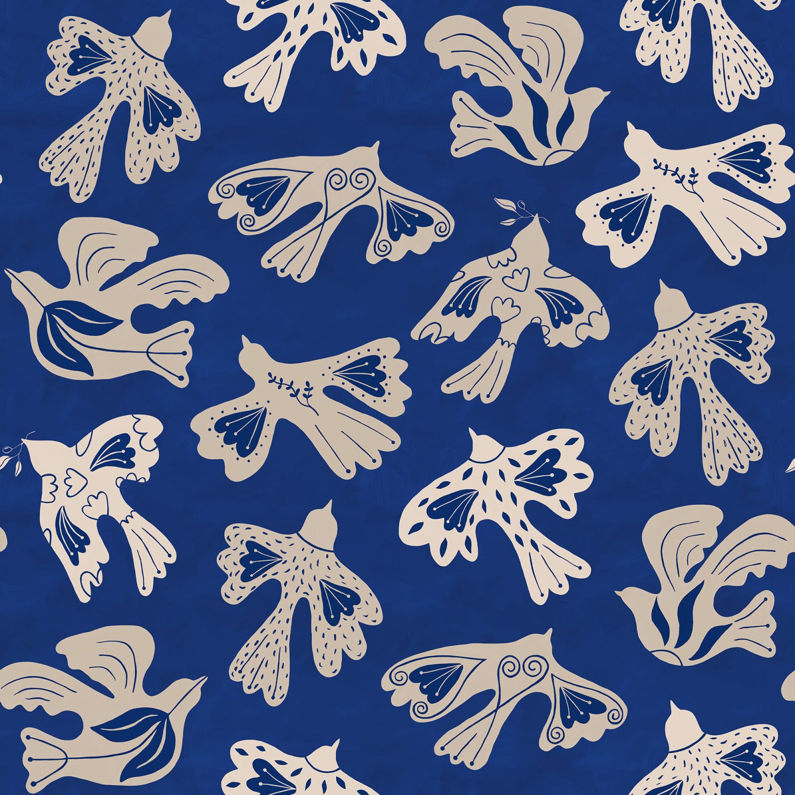 Dancing Wings, Blue, Rebel Walls