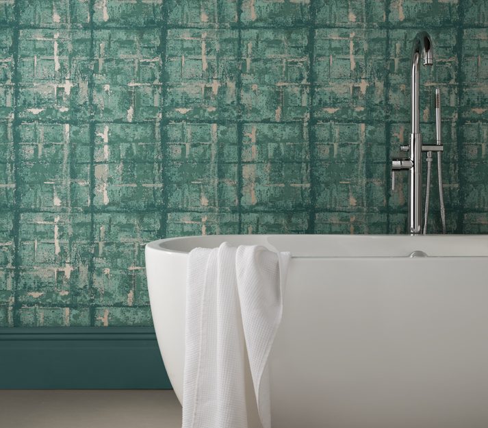 Patina, Seafoam Green Luxury Textured, 1838 Wallcoverings, 5.3mp / rola 2