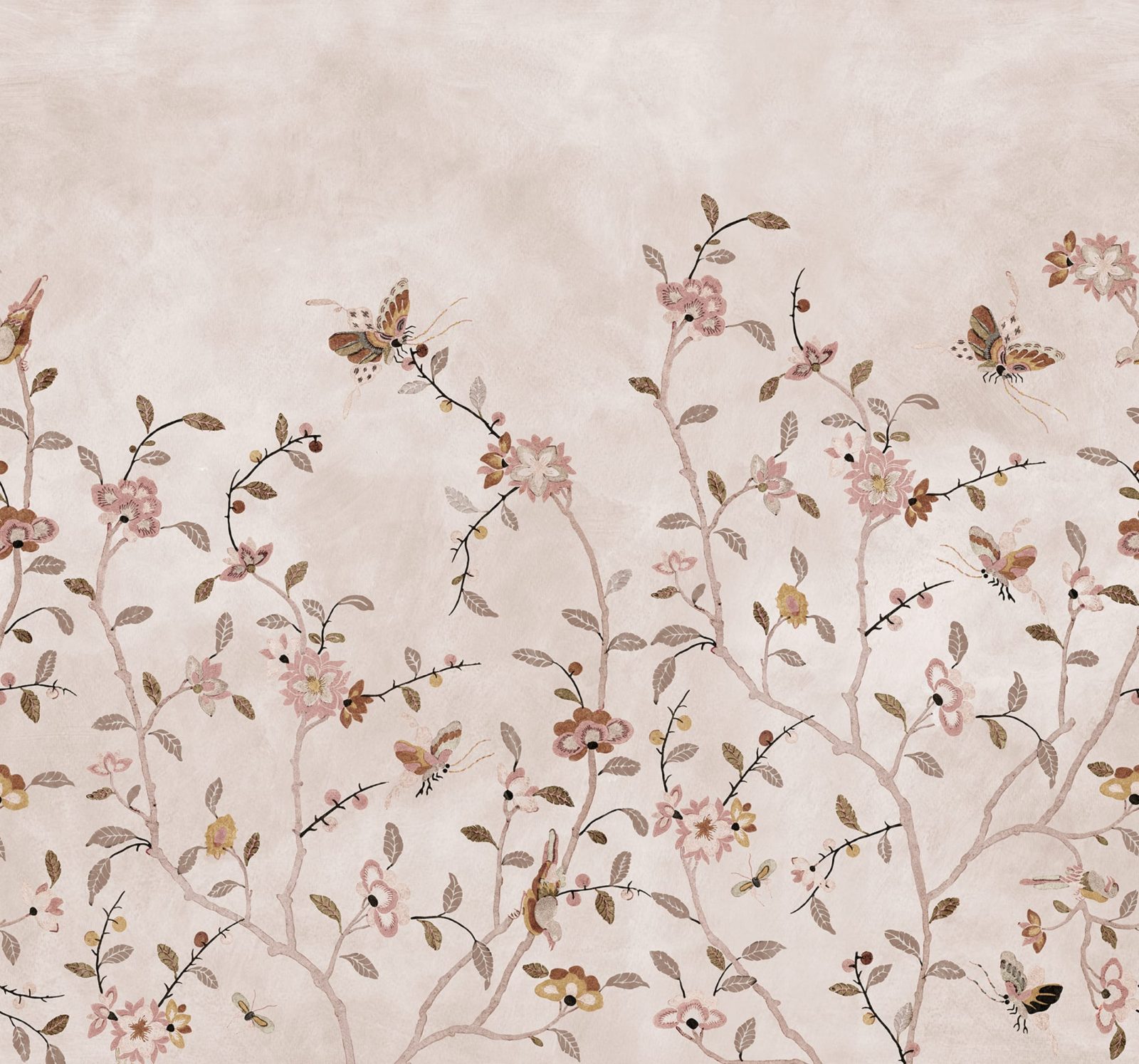Whispering Petals, Pink, Rebel Walls