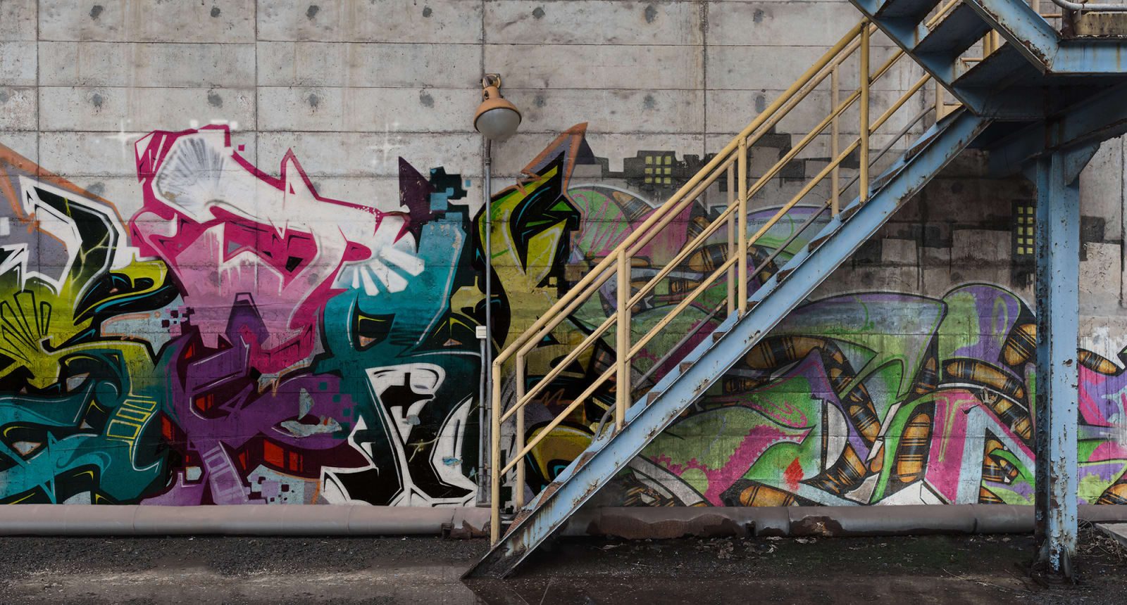 Stairway Graffiti, Rebel Walls