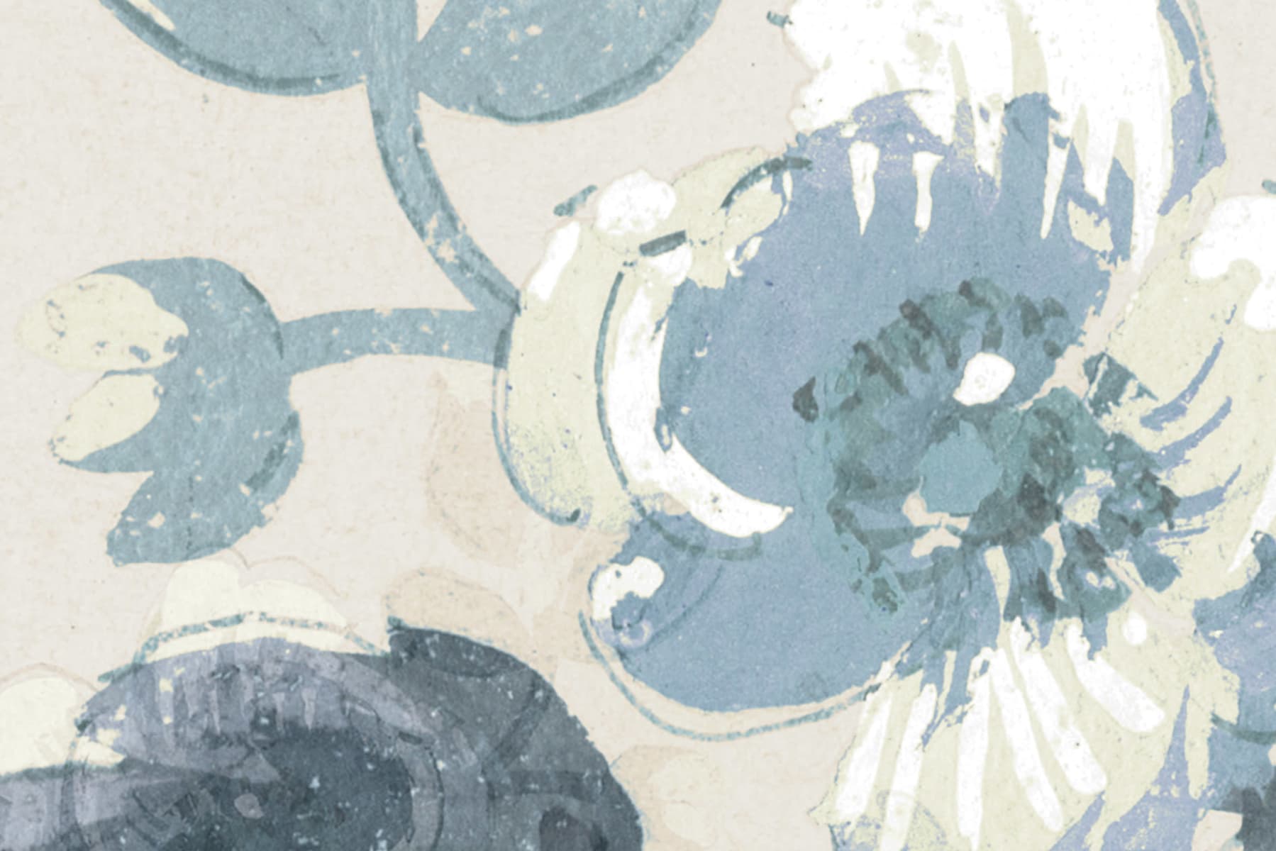 Roses, Blue, Rebel Walls 3