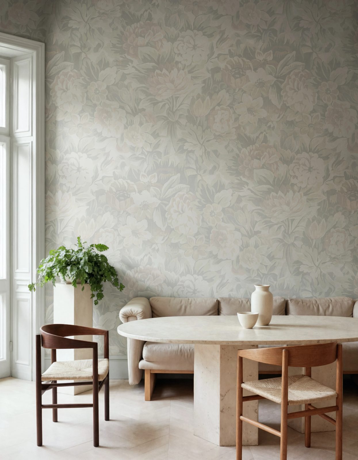 Heritage Floral, Light, Rebel Walls 2